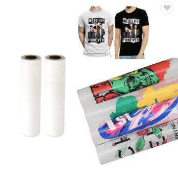 Película de transferencia de DTF blanca PET para la decoración de tejidos de impresión de prendas de vestir